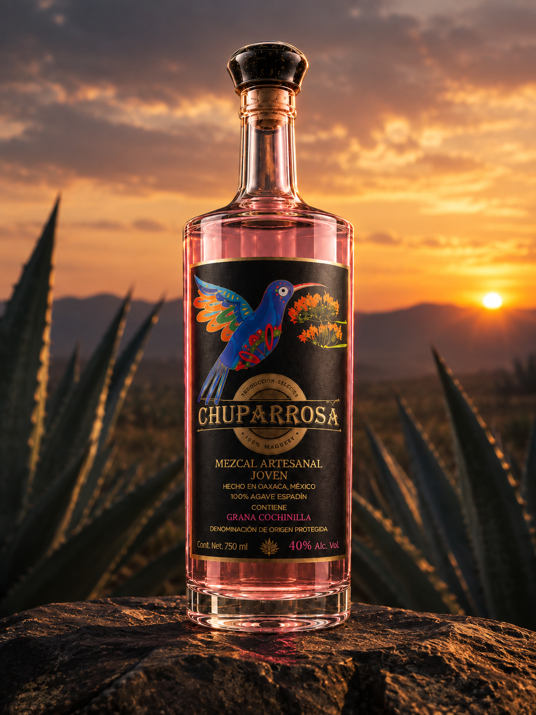 Mezcal Chuparrosa Rosa